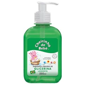 Sabonete Liquido Glicerinado Cheirinho De Bebe Lavandita 250 Ml