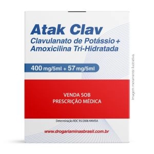 Atak Clav 400mg/5ml + 57mg/5ml 70ml Suspensão Momenta