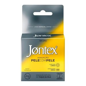 Preservativo Jontex Pele Com Pele 2 Unidades