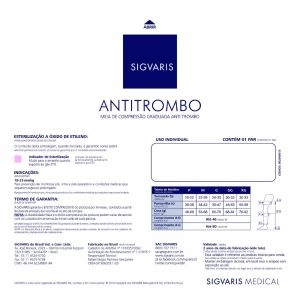Meia Coxa Sigvaris Antitrombo 18-23 Mmhg Tamanho Grande Ref: 400S