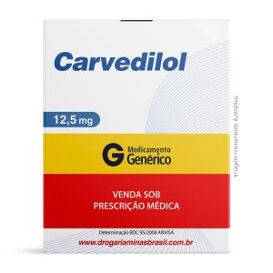 Carvedilol 12,5mg Com 30 Comprimidos Genérico Medley