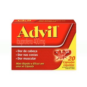 Advil 400Mg Com 20 Cápsulas