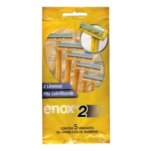 Aparelhos De Barbear Enox 2 Lâminas Com 5 Unidades