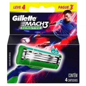 Carga Gillette Mach3 Sensitive Leve 4 Pague 3