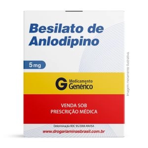 Besilato De Anlodipino 5M Com 30 Comprimidos Genérico Cimed