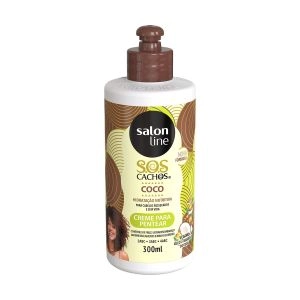 Creme para Pentear S.O.S Cachos Coco Tratamento Profundo Com 300ml Salon Line
