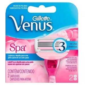 Carga Gilltte Venus Spa Com 2 Unidades