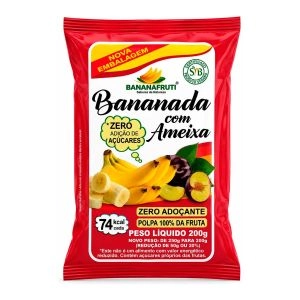 Bananada Com Ameixa 8 Unidades de 25g Cada Naturafruti