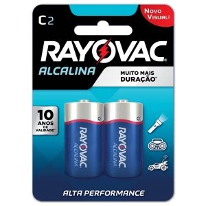 Pilha Rayovac Alcalina C Com 2 Unidades