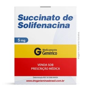 Succinato De Solifenacina 5Mg Com 30 Comprimidos Generico Ranbaxy