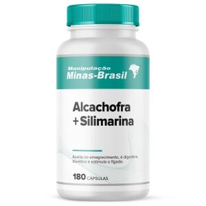 Alcachofra 300Mg + Silimarina 50Mg com 180 Cápsulas