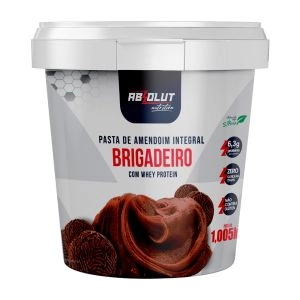 Pasta de Amendoim Integral Brigadeiro Com Whey Protein 1,005Kg Absolut Nutrition