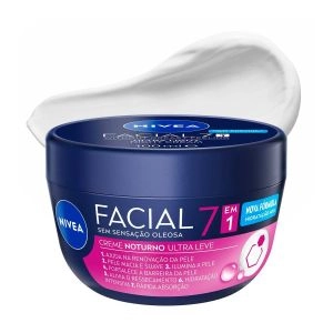 NIVEA Creme Facial Noturno Ultraleve 7 em 1 100g
