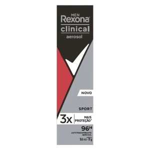 Desodorante Aerosol Rexona Clinical Men Sport 150Ml/91G