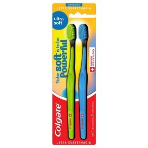 Escova de Dente Ultra Soft Colgate Ultra Suave e Macia com 2 unidades
