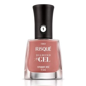 Esmalte Risqué Diamond Gel Espumante Rosé 9,5Ml