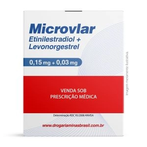 Microvlar 0,15mg/0,03mg com 63 drágeas Bayer