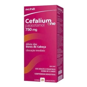 Cefalium One 750mg com 20 comprimidos Aché
