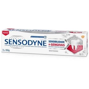 Creme Dental Sensodyne Sensibilidade e Gengivas Whitening 100g