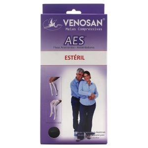 Meia Venosan Aes Ad 18Mmhg M Pé Aberto Branca