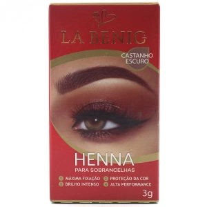 Henna Para Sobrancelhas La Benig Cor Castanho Escuro 3G
