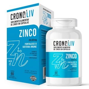 Zinco 29,59mg Com 60 Cápsulas Cronoliv