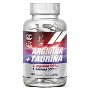 Arginina + Taurina Health Labs Com 60 Cápsulas