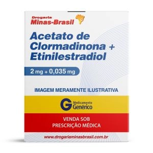 Acetato de Clormadinona + Etinilestradiol 2mg + 0,03mg Genérico Eurofarma
