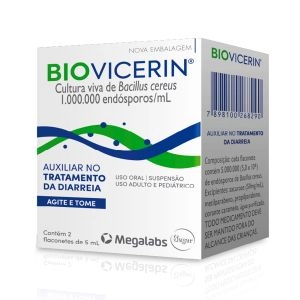 Biovicerin Com 02 Flaconetes de 5mL Cada Megalabs
