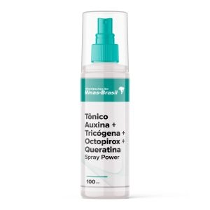 Tônico Auxina + Tricógena + Octopirox + Queratina Spray Power 100ml
