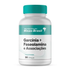 Garcínia 500mg + Faseolamina 500mg + Cassiolamina 300mg 30 Cápsulas