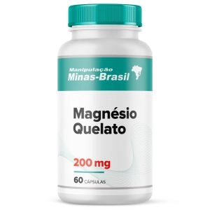 Magnésio Quelato 200mg 60 Cápsulas