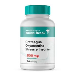 Crataegus Oxyacantha 500mg Stress e Insônia 30 Cápsulas