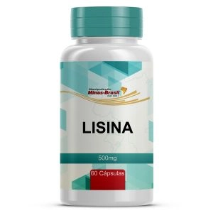 Lisina 500mg 60 Cápsulas