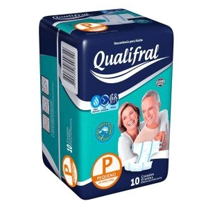 Fralda Geriátrica Regular Pequena 10 Unidades Qualifral