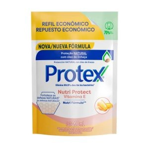 Sabonete Líquido Nutri Protect Vitamina E 200ml Refil Protex