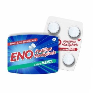 Pastilhas Mastigáveis Eno Menta com 4 Unidades Gsk