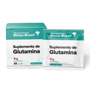 Suplemento de Glutamina 5g Sabor Laranja 30 Sachês