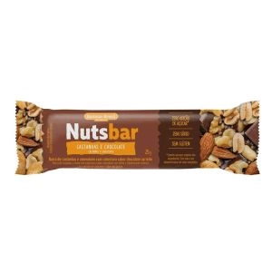 Barra de Castanhas Nutsbar Castanhas e Chocolate 25g Banana Brasil
