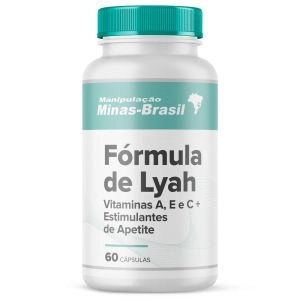 Fórmula de Lyah – Vitaminas A, E e C + Estimulantes de Apetite 60 Cápsulas