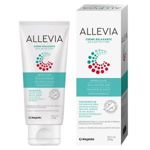 Creme Relaxante para Pernas e Pés Allevia 200g Megalabs