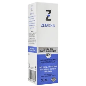 Sérum com Ácido Hialurônico 50% 30ml Zeta Skin
