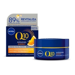 NIVEA Creme Facial Q10 Power Energy Antissinais Noite 50g