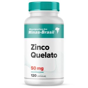 Zinco Quelato 50Mg 120 Cápsulas
