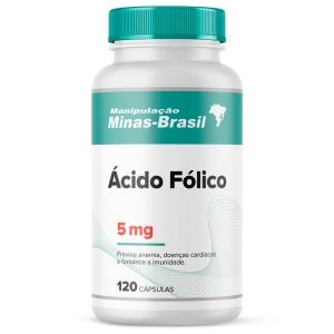 Ácido Fólico 5 Mg - 120 Cápsulas