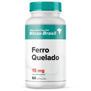Ferro Quelado 15mg - 60 Cápsulas