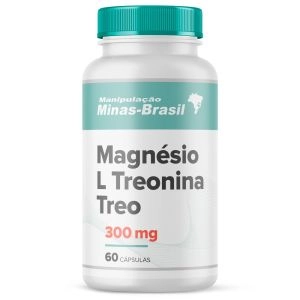 Magnésio L Treonina Treo 300mg 60 Cápsulas