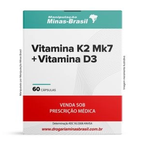 Vitamina K2 Mk7 200Mcg   Vitamina D3 10.000Ui 60 Cápsulas
