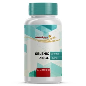 Selênio 200Mcg   Zinco 30Mg – 60 Cápsulas