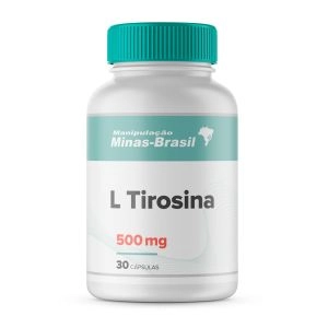 L Tirosina 500mg 30 Cápsulas